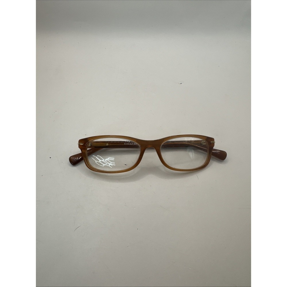 NEW COACH HC 6054 5251 BROWN GOLD AUTHENTIC FRAMES EYEGLASSES 52-16